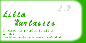 lilla murlasits business card